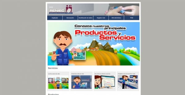 RENIEC Productos y Servicios